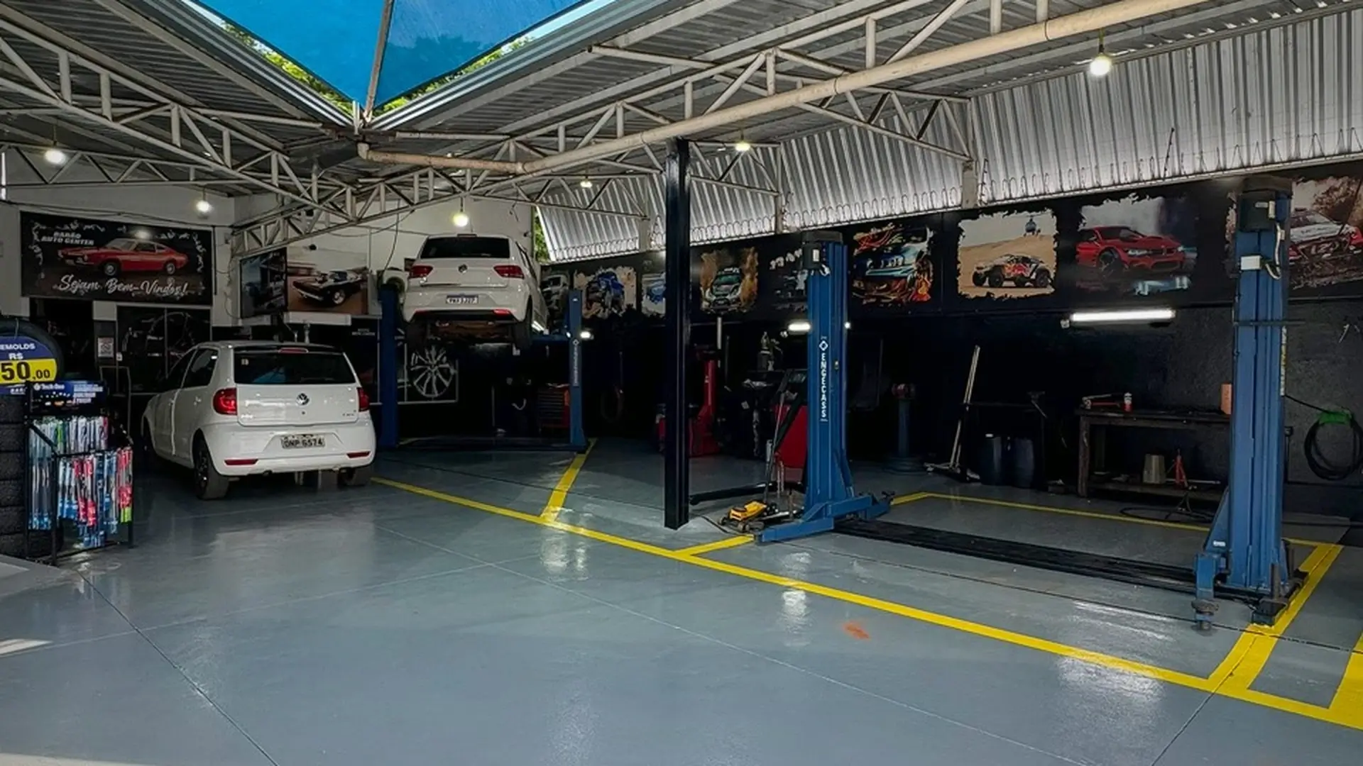 Estrutura da oficina Henricar